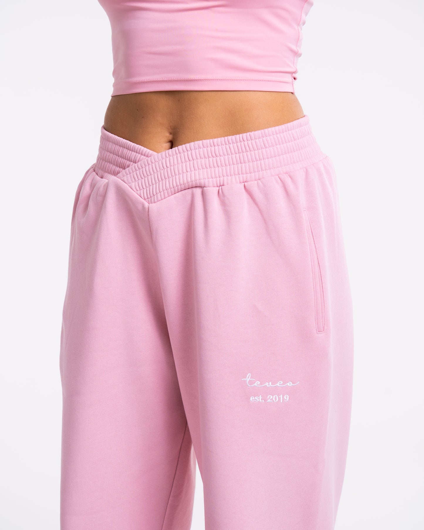 Pantalon de jogging oversize Fearless V-Shape « rose »