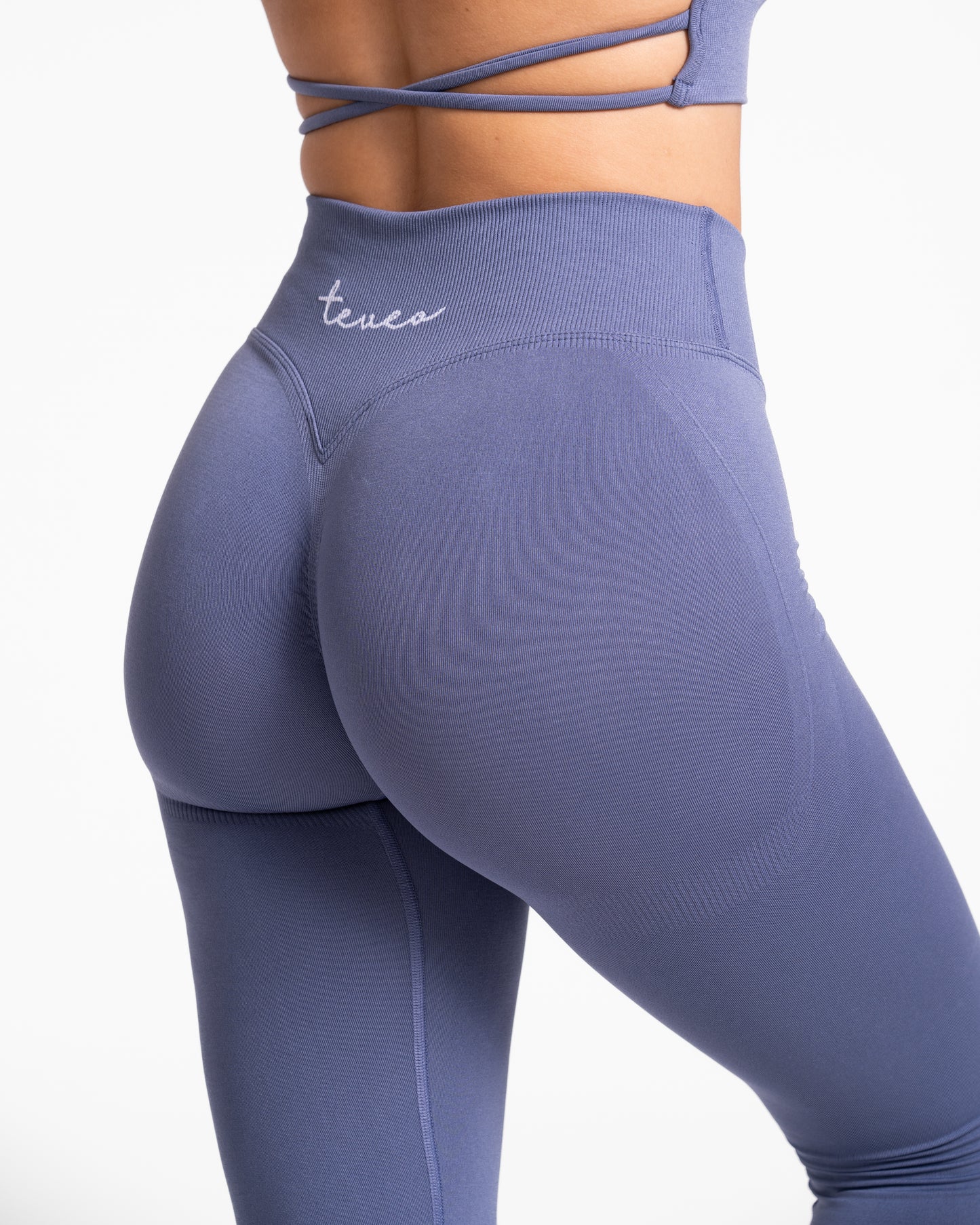 Fearless V-Shape Covert Scrunch Leggings ‘Blue’