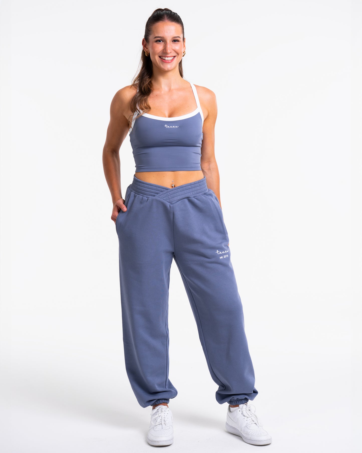 Pantalón jogger oversize Fearless V-Shape «azul»