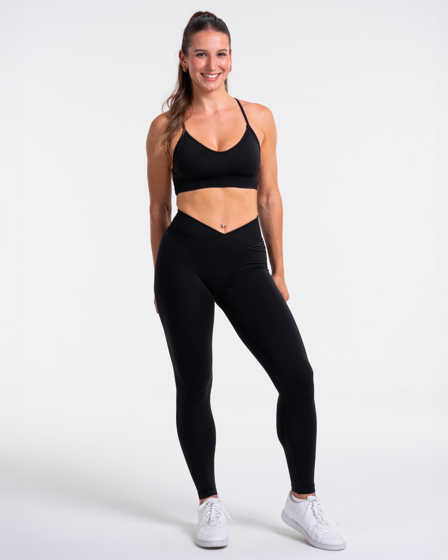 Fearless V-Shape Covert Scrunch Leggings ‘Black’