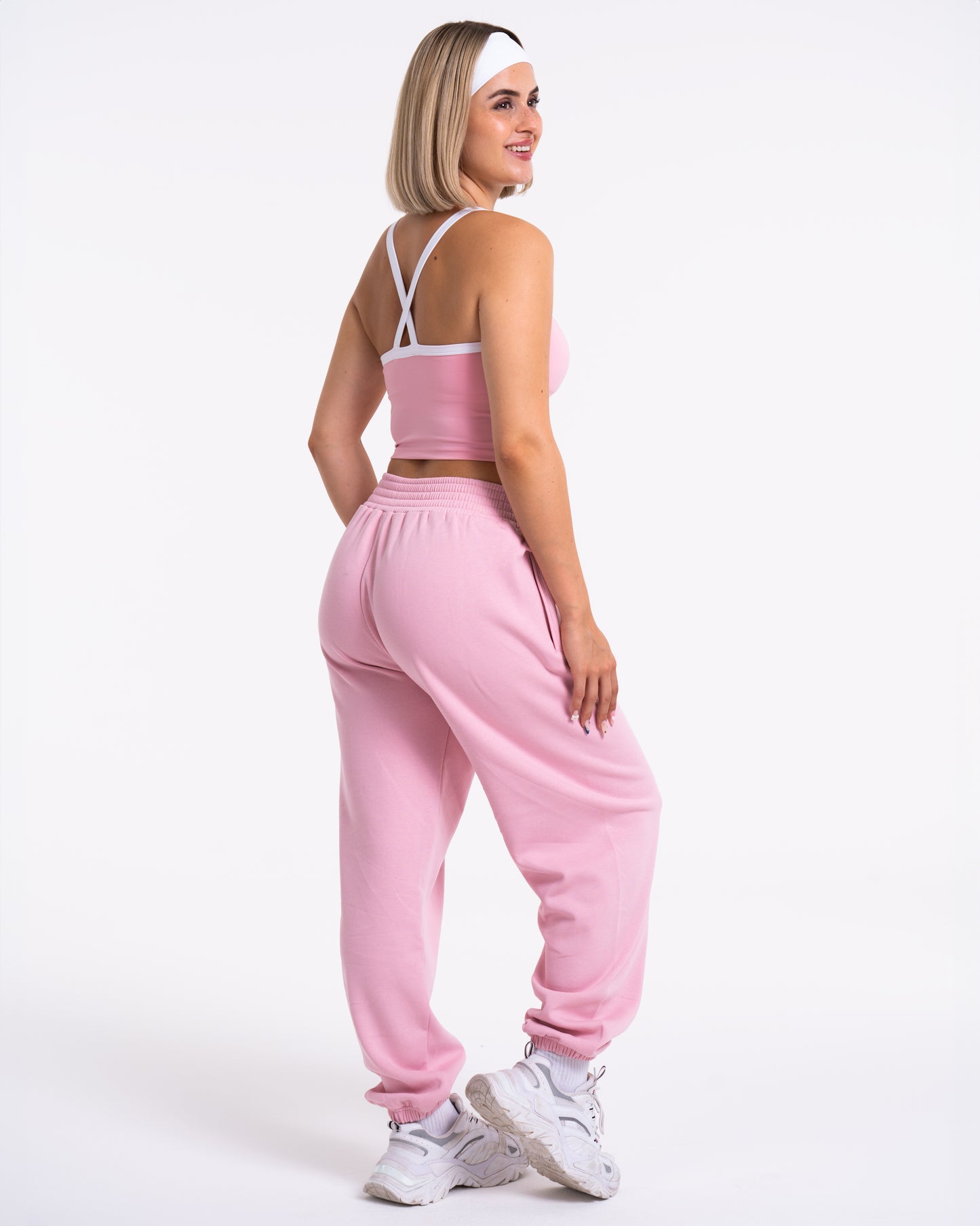 Fearless V-Shape Oversized Joggers ‘Pink’