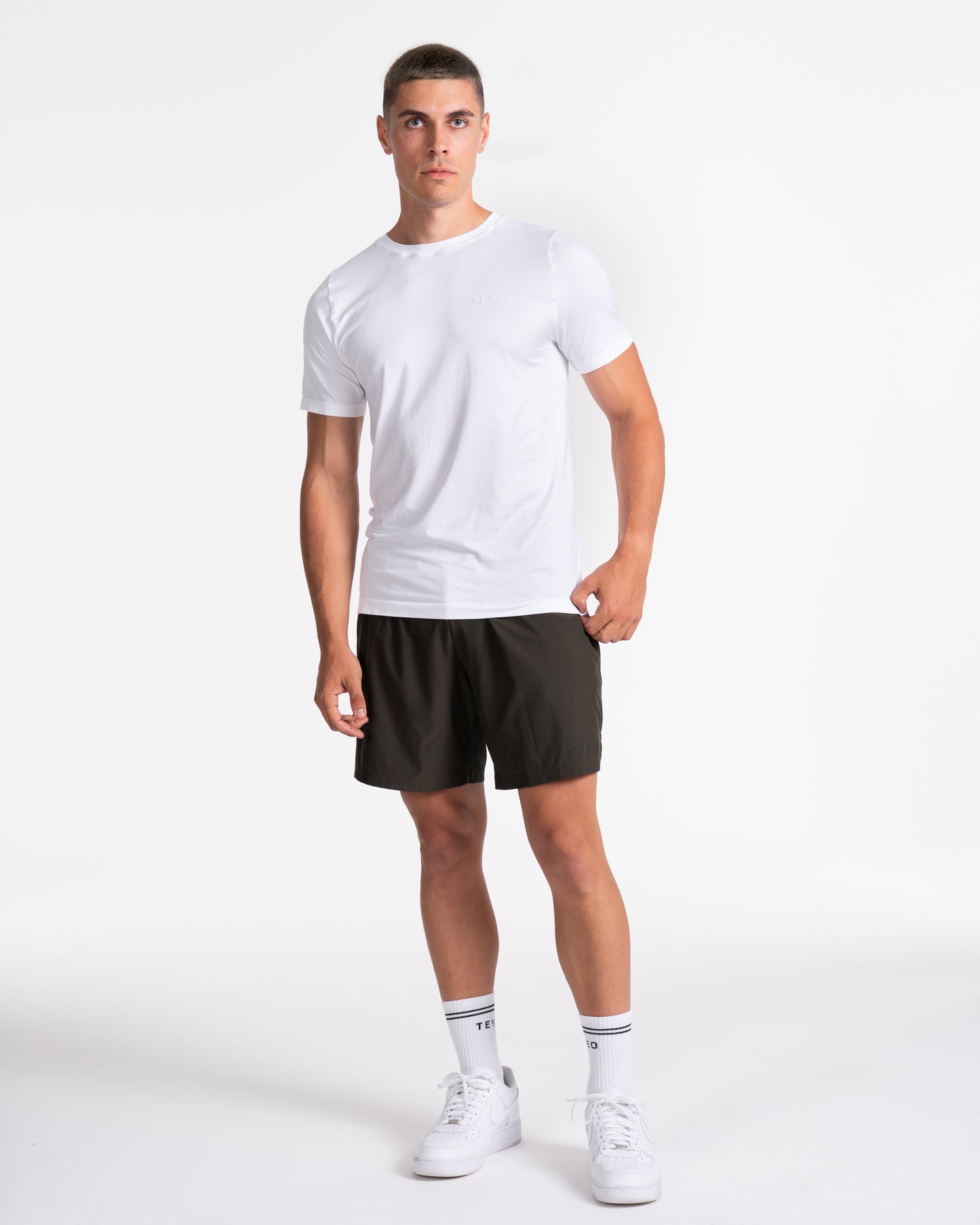 T-shirt Pace Fitted „Biały”