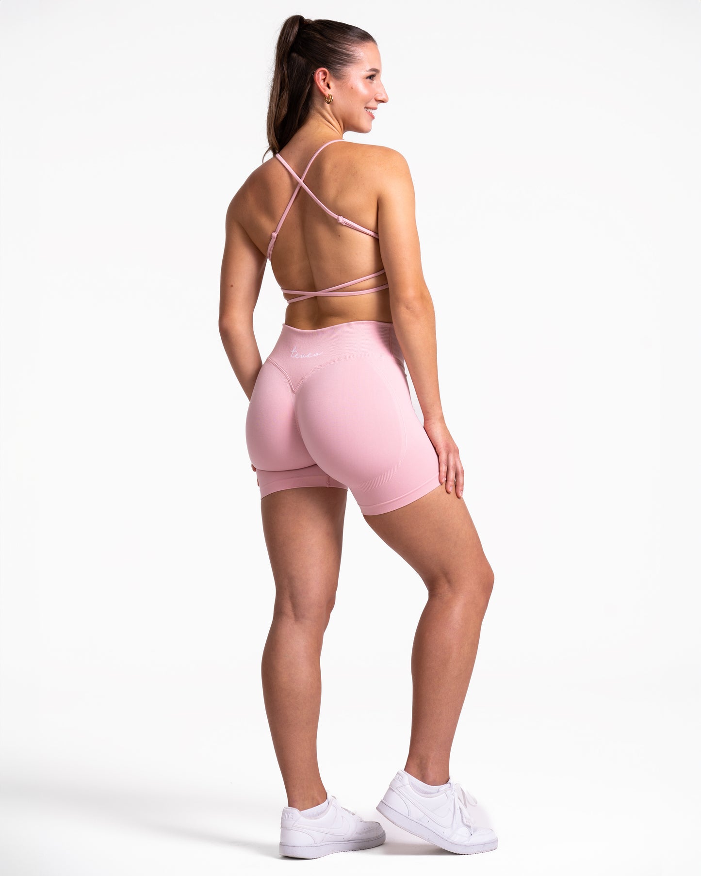 Fearless V-Shape Covert Scrunch Shorts ‘Pink’