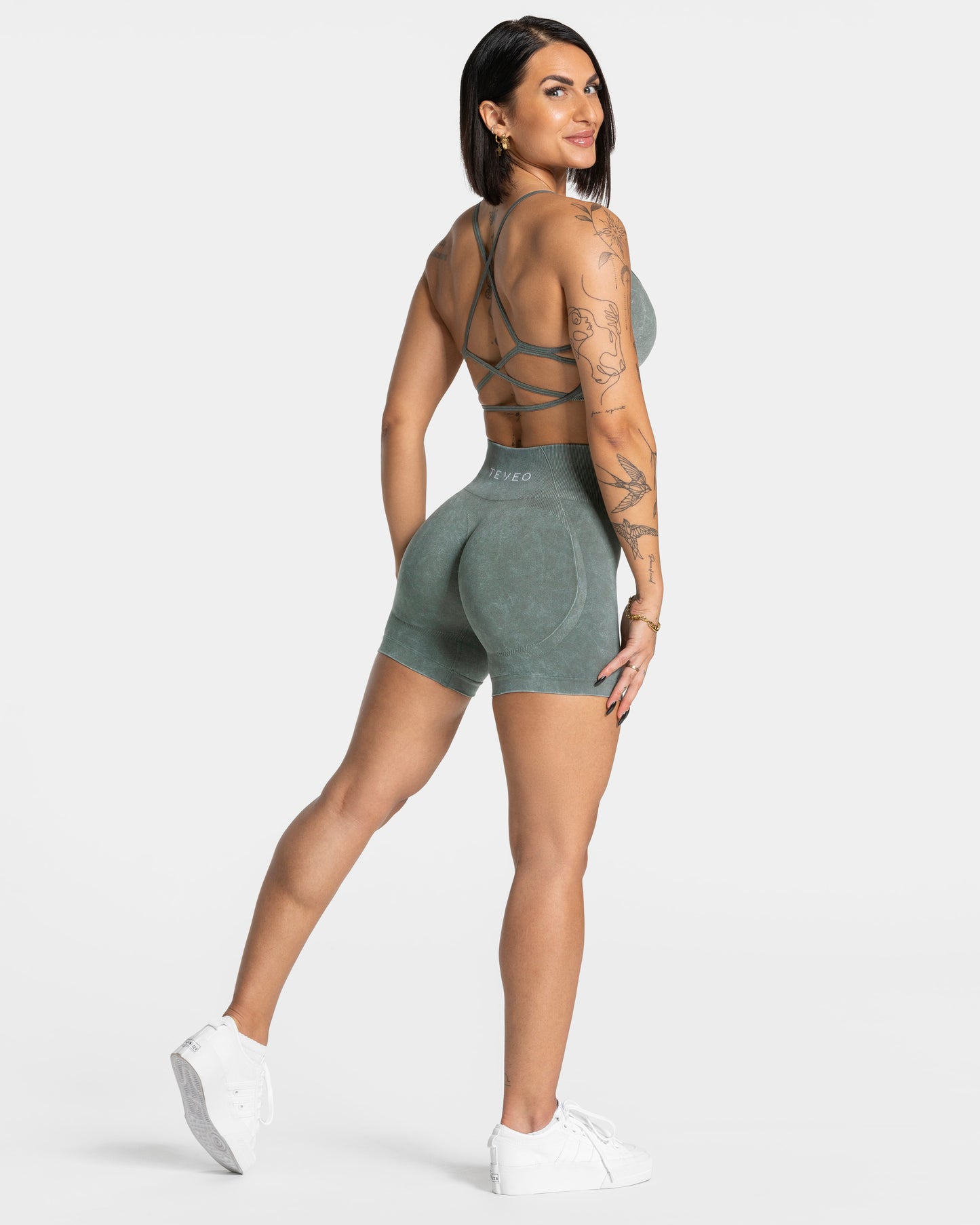 Acid Covert Scrunch Shorts ‘Basil’