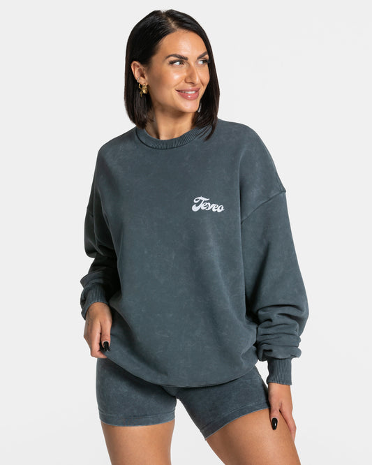 Acid Oversized Sweater ‘Navy’