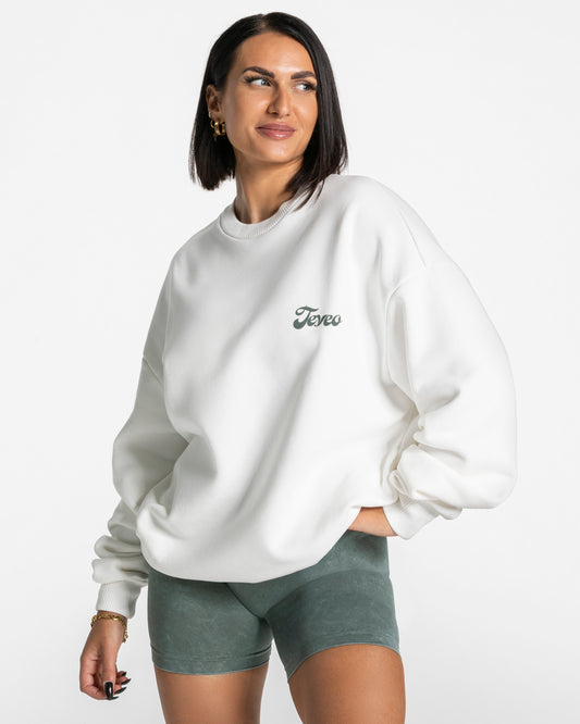Felpa Acid Oversized “Bianco panna”