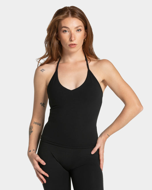 Allrounder Neckholder Cami Top "Schwarz"