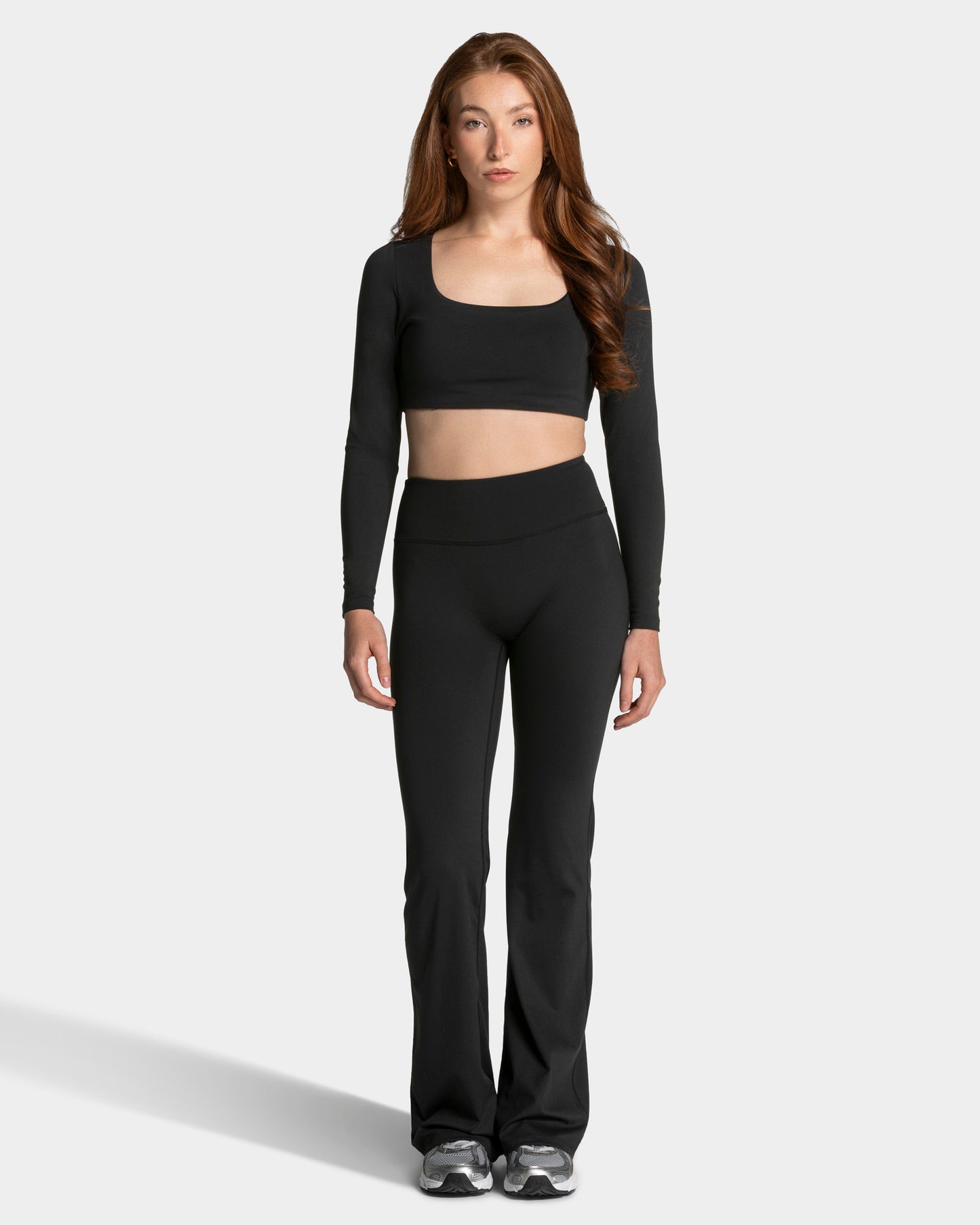 Koszulka z długim rękawem Allrounder Cropped „Czarny”