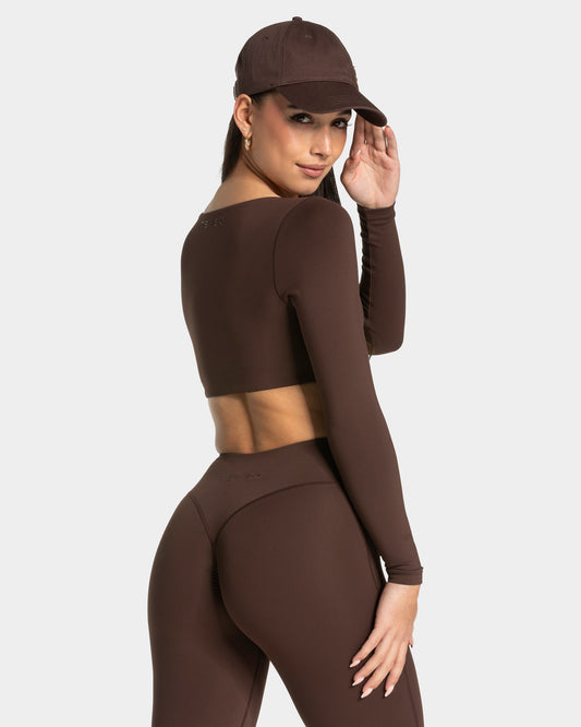 Allrounder Cropped Longsleeve ‘Espresso’