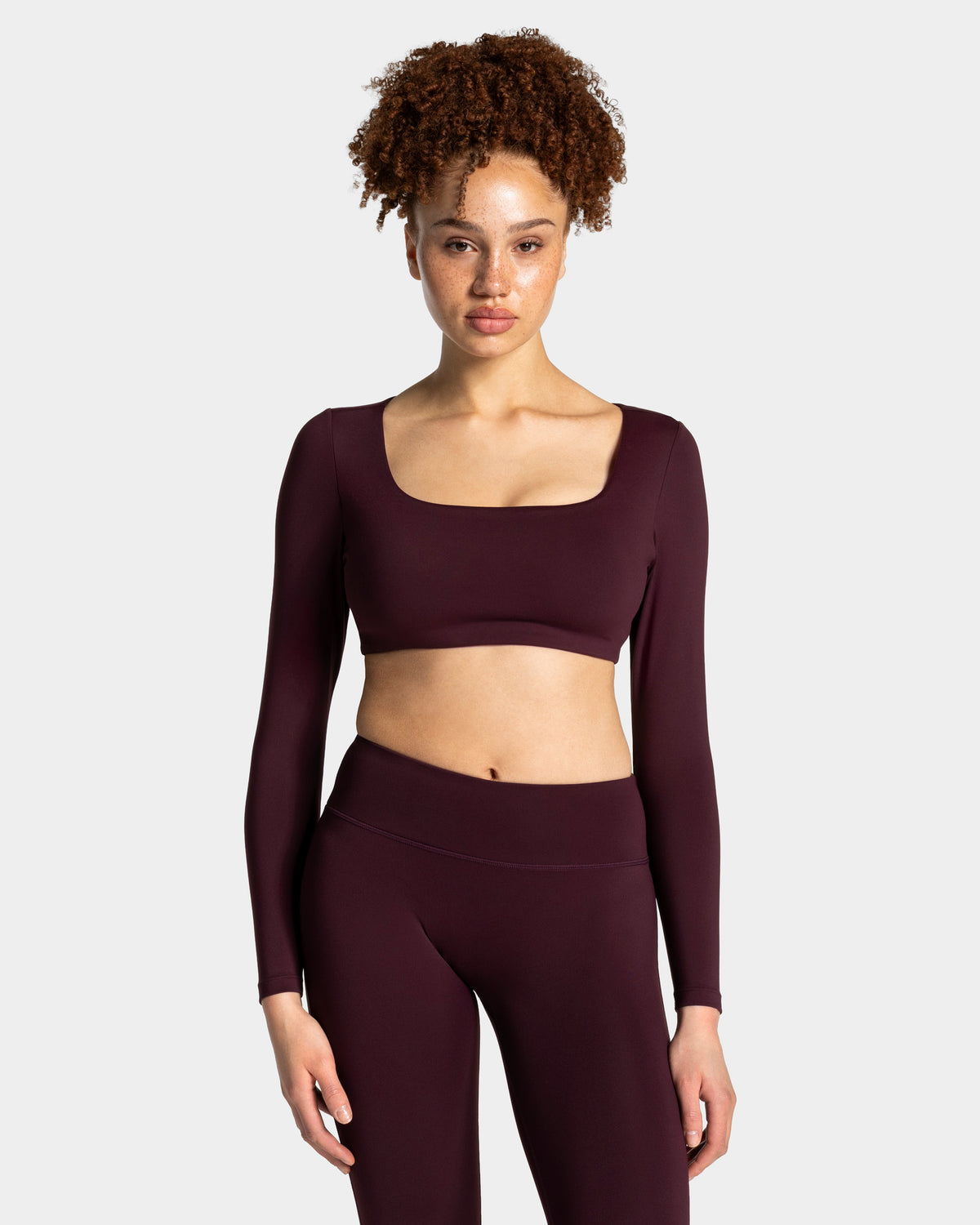 Allrounder Cropped Longsleeve ‘Merlot’