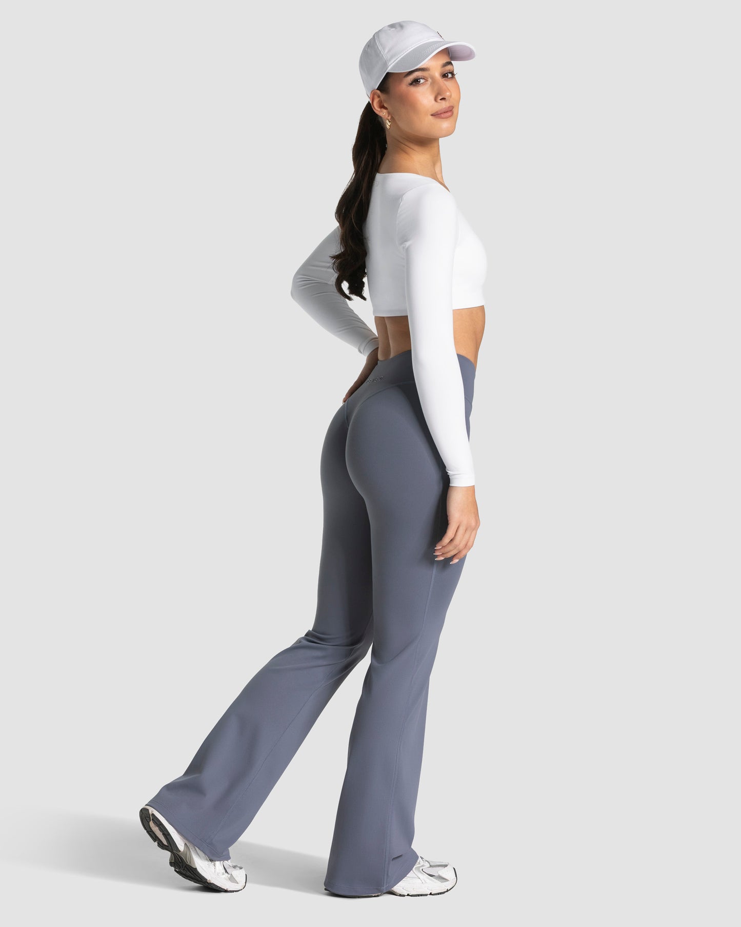 Koszulka z długim rękawem Allrounder Cropped „Biały”