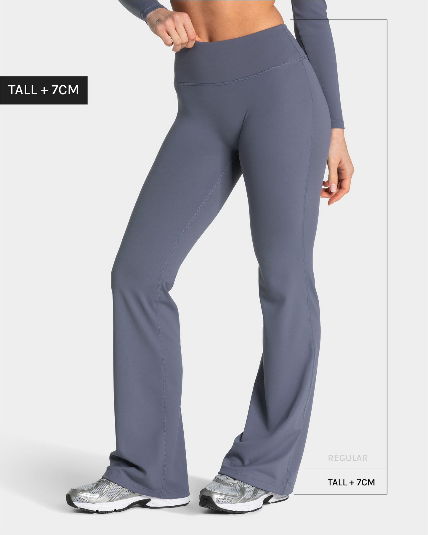 Leggings Allrounder Sculpt Scrunch Flared Tall «titanio»