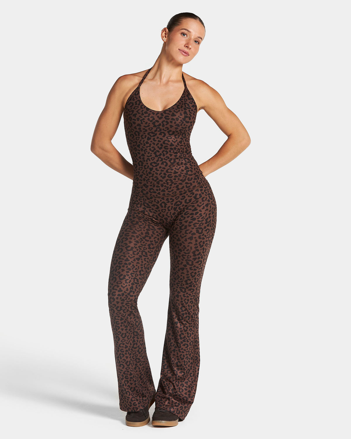 Allrounder Flared Leggings – Regular ‘Walnut Leopard’