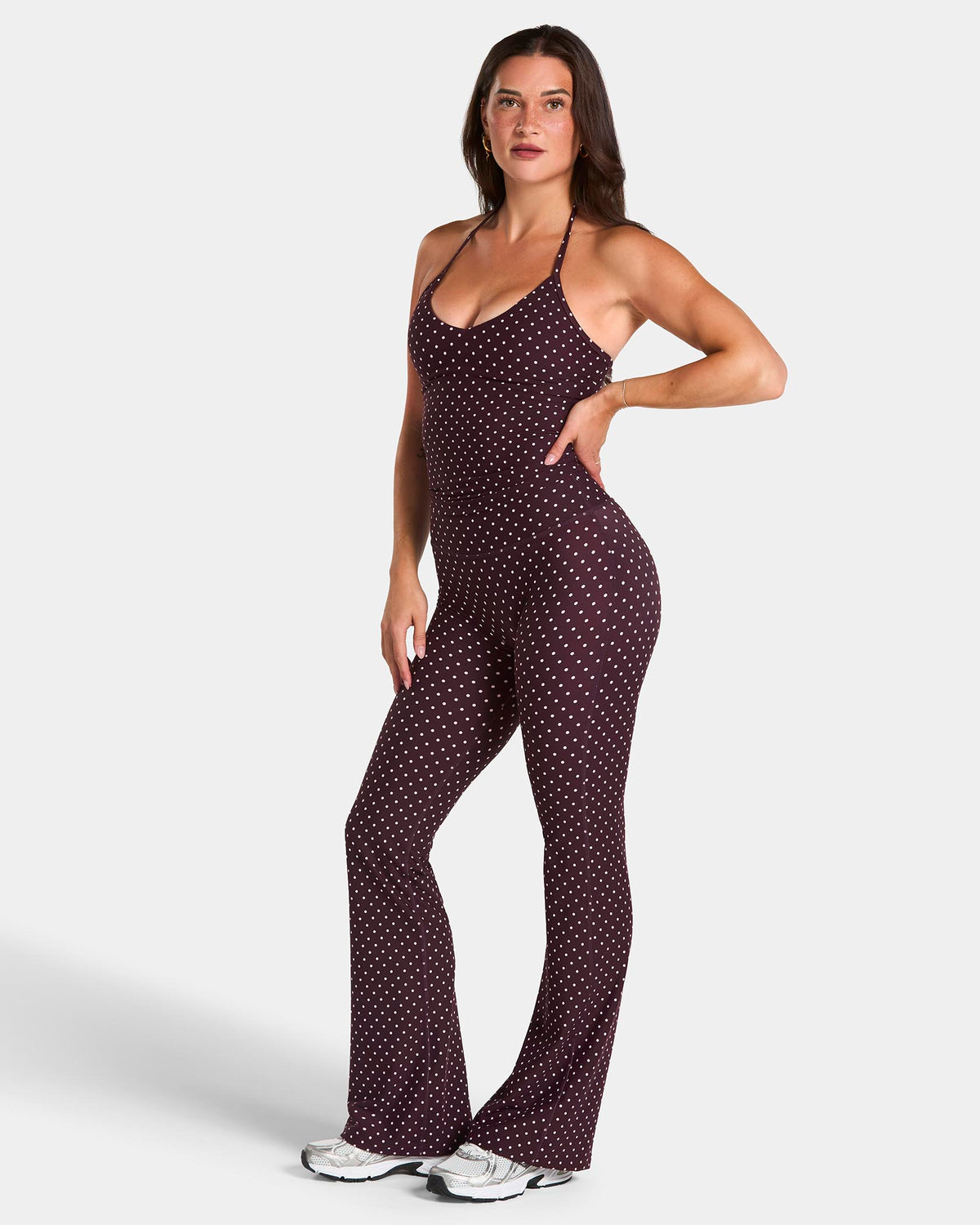 Allrounder Flared Leggings Tall "Polkadot Merlot"