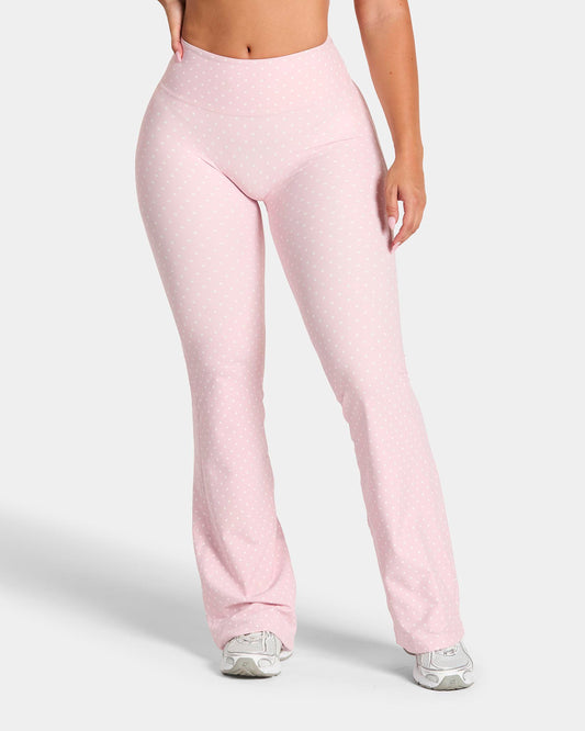 Allrounder Flared Leggings – Tall ‘Light Pink Polka Dot’