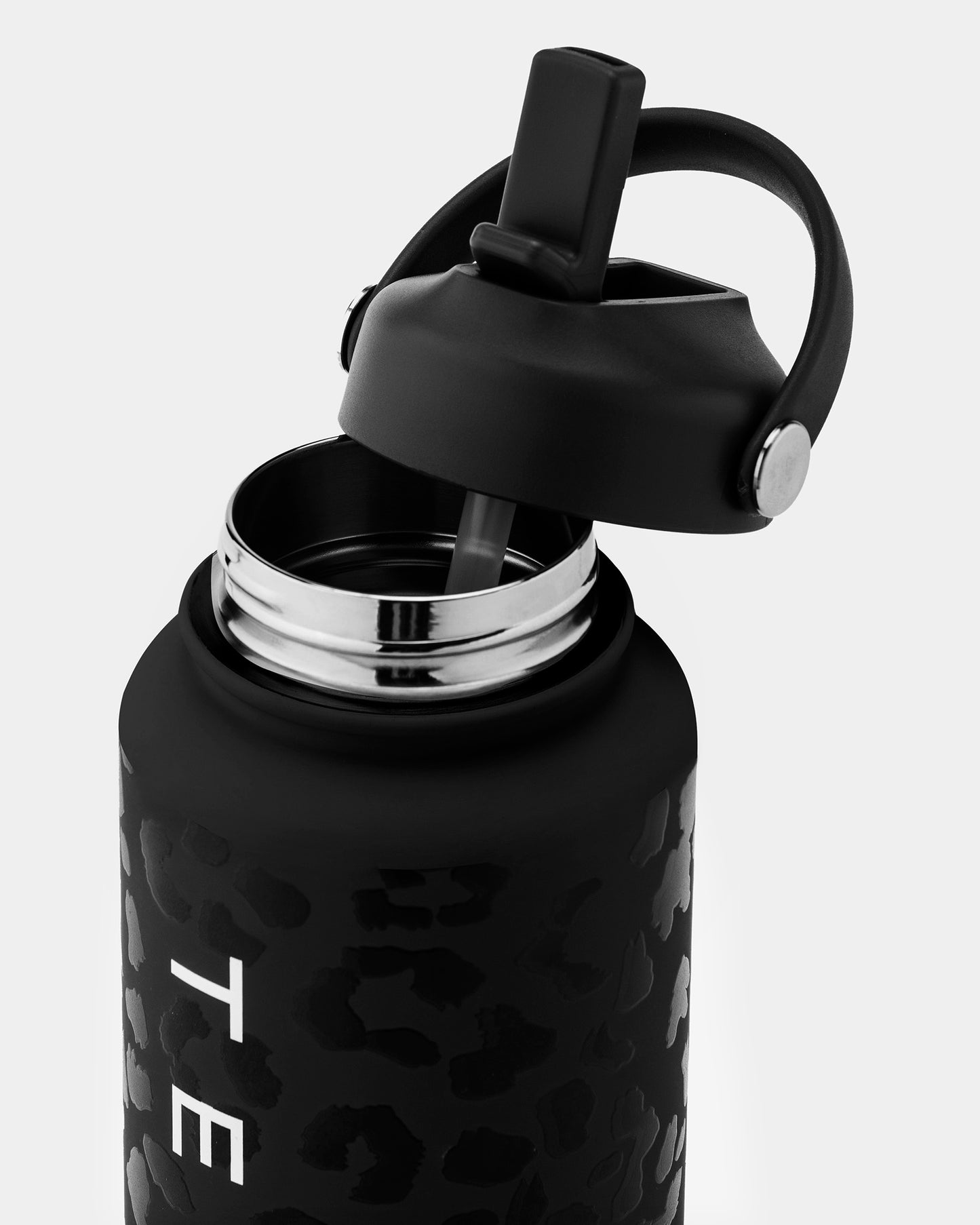 Water Bottle ‘Black Leopard’