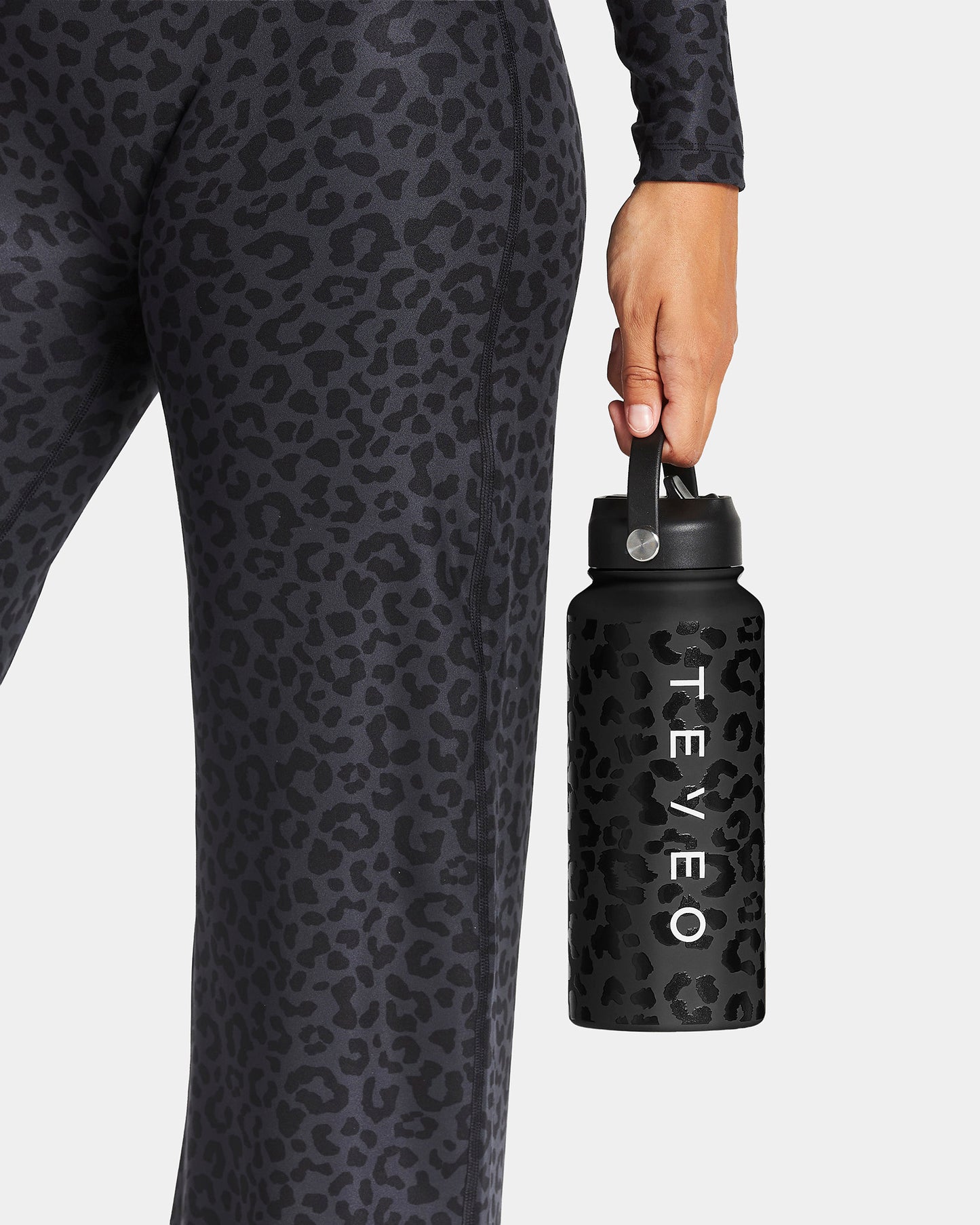 Water Bottle ‘Black Leopard’