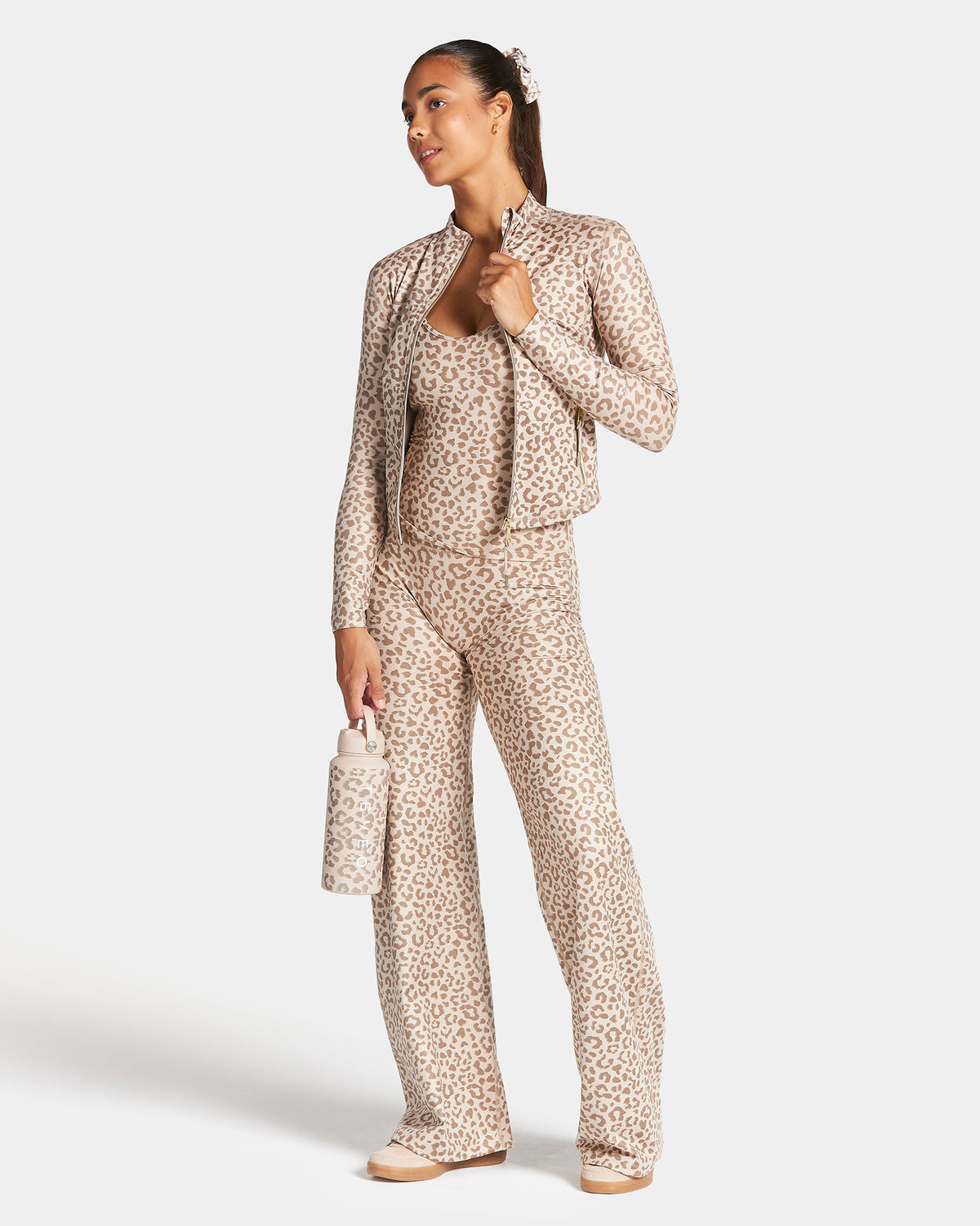 Water Bottle ‘Cream Leopard’