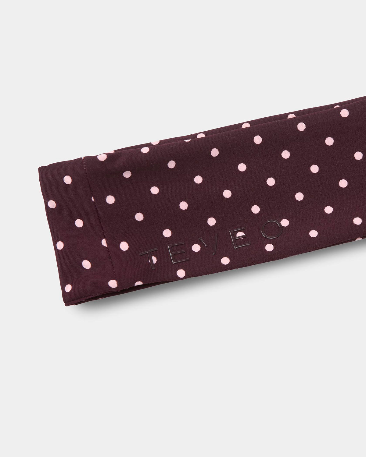 Fascia per capelli Allrounder "Pois su fondo Merlot"