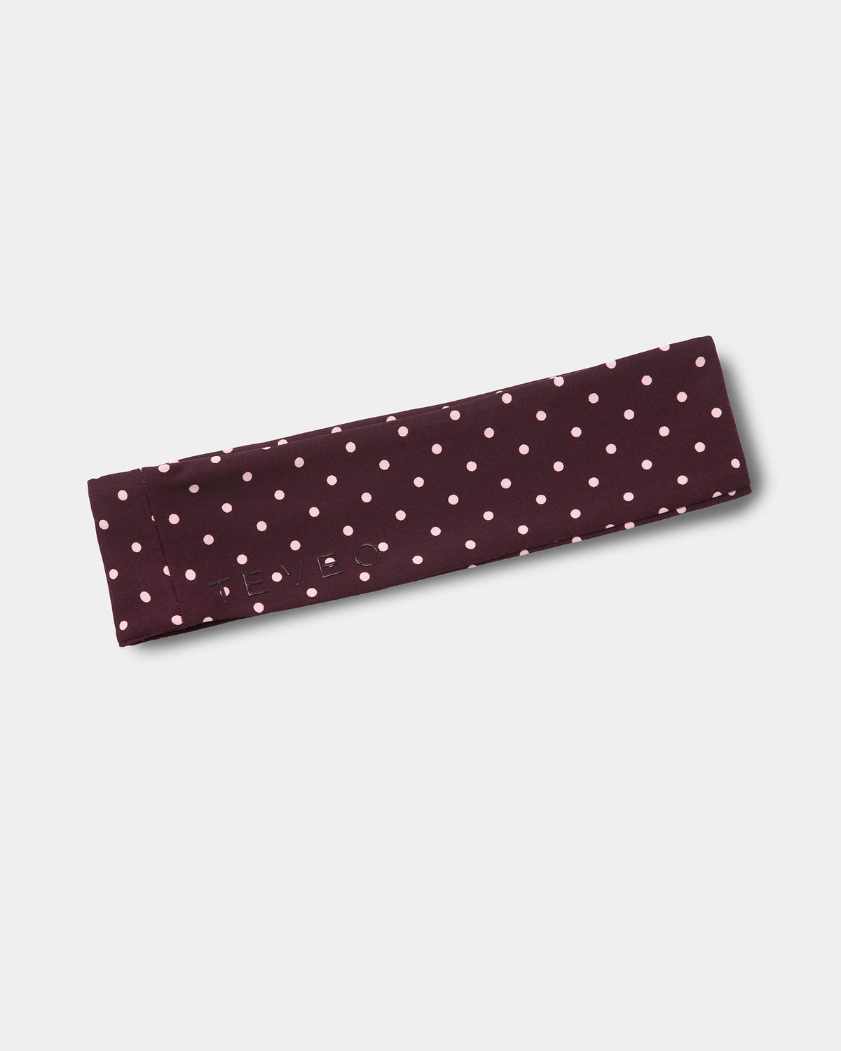 Fascia per capelli Allrounder "Pois su fondo Merlot"
