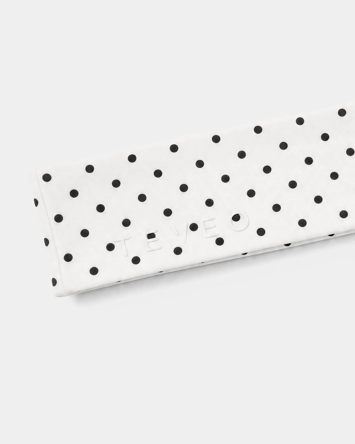 Fascia per capelli Allrounder "Pois su fondo bianco"