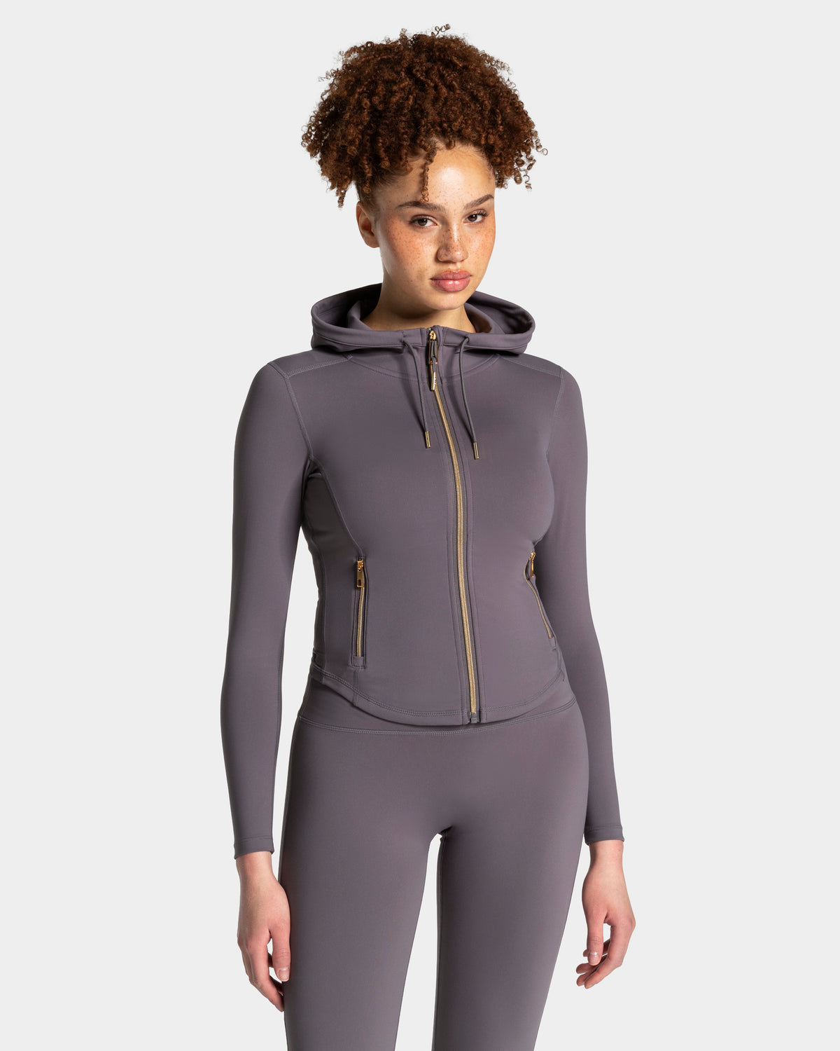 Allrounder Shaping Hooded Zip Jacket ‘Graphite - Gold’