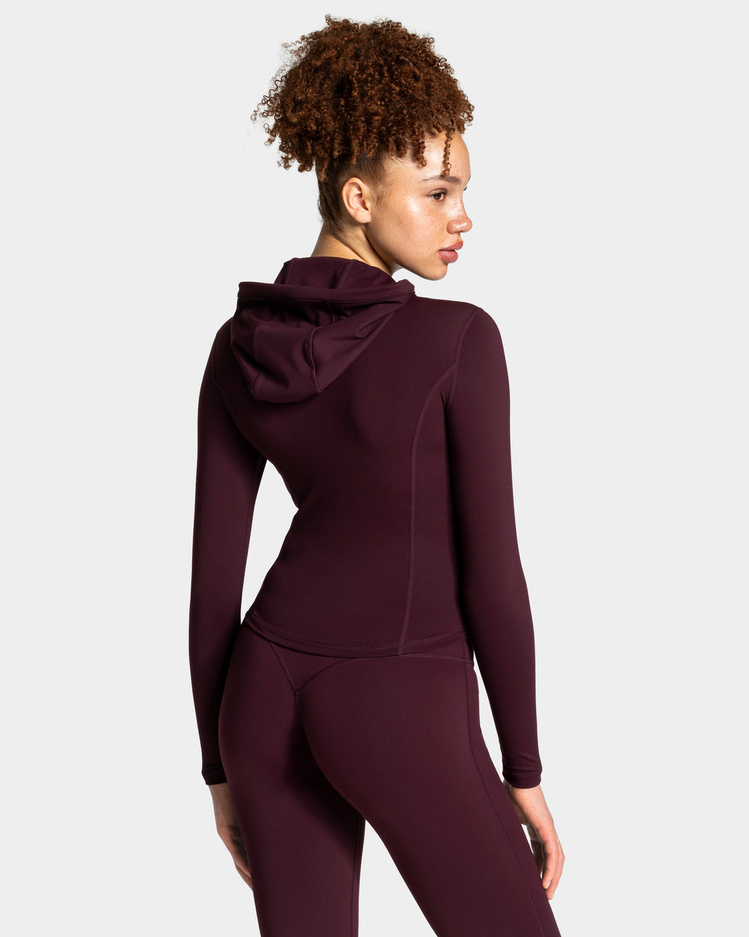 Chaqueta con capucha Allrounder Shaping Hooded Zip «merlot - dorado»