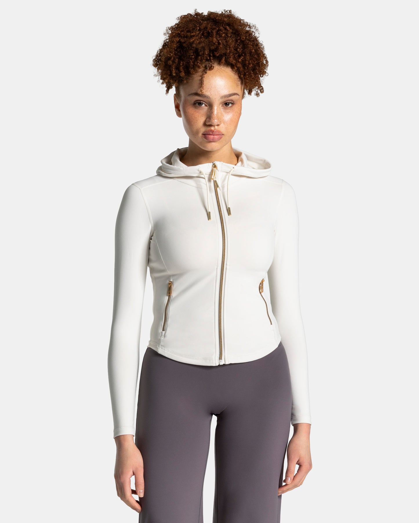 Allrounder Shaping Hooded Zip Jacket ‘Off-White - Gold’