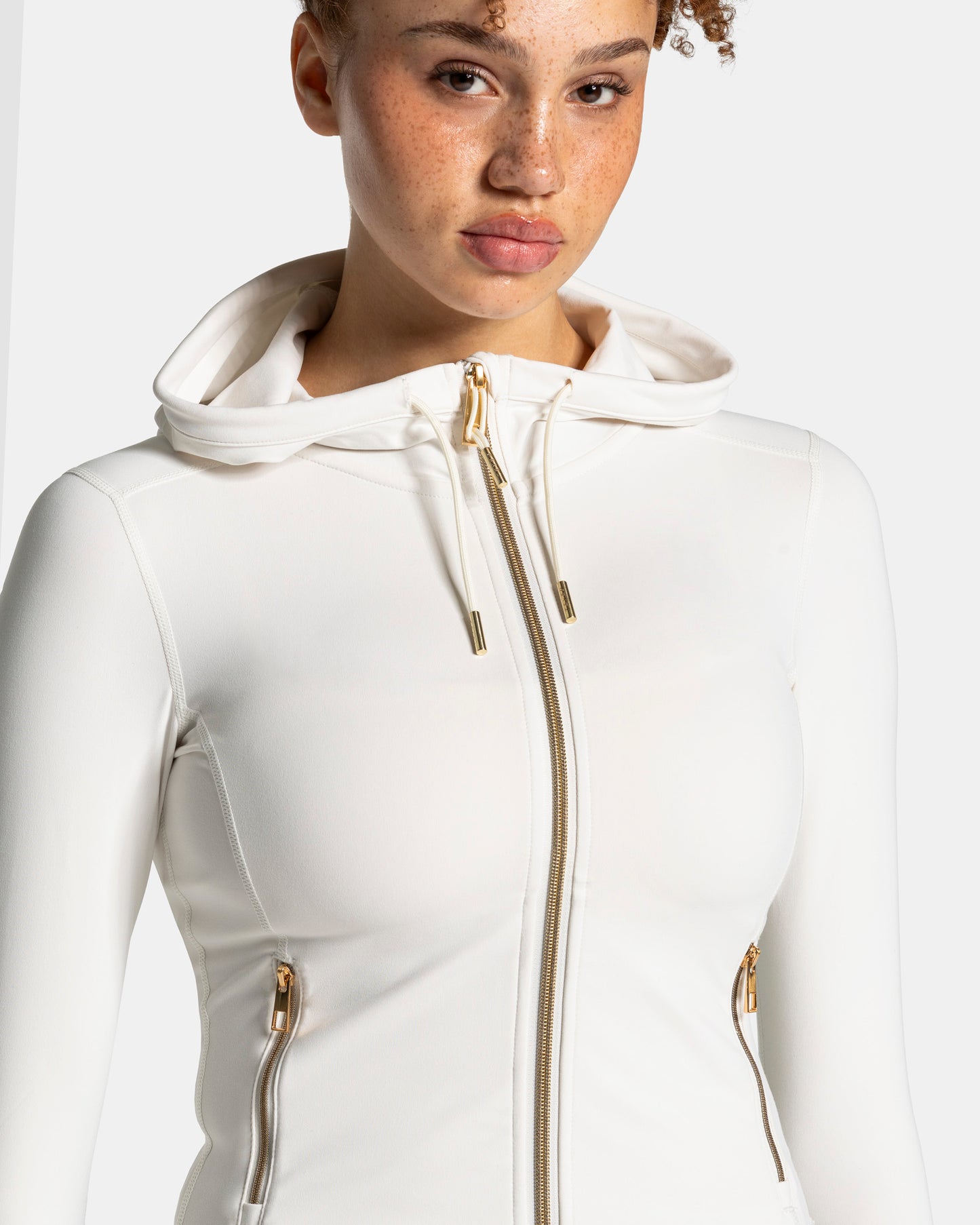 Allrounder Shaping Hooded Zip Jacket ‘Off-White - Gold’