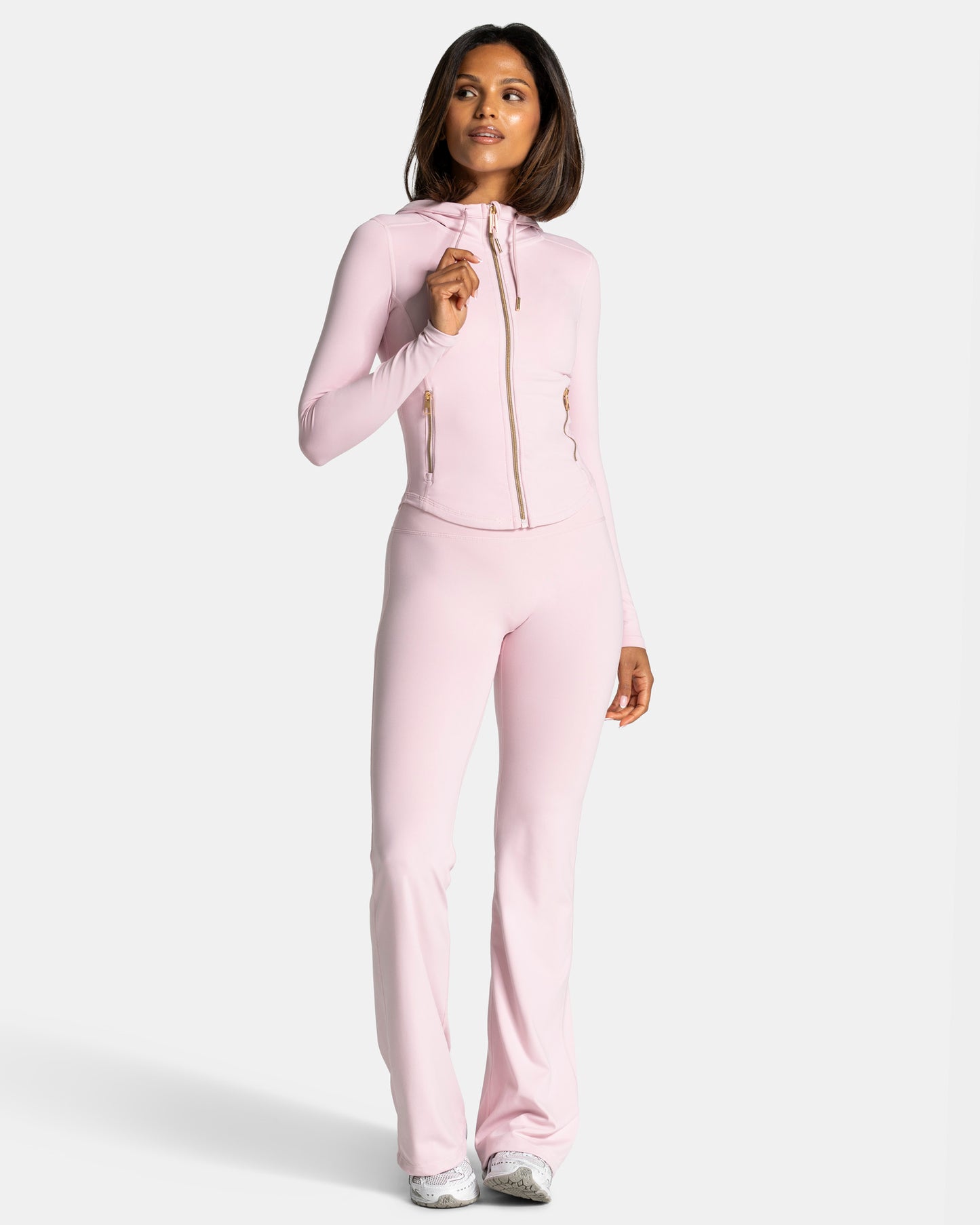 Giacca con cappuccio e zip Shaping Allrounder “Rosa - Gold"