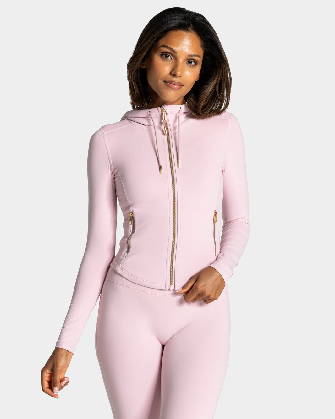 Chaqueta con capucha Allrounder Shaping Hooded Zip «rosado - dorado»