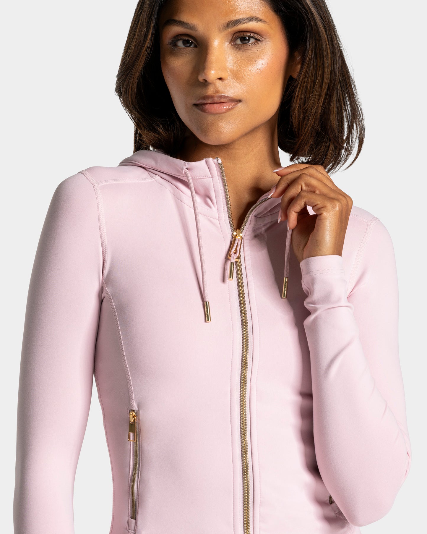 Giacca con cappuccio e zip Shaping Allrounder “Rosa - Gold"