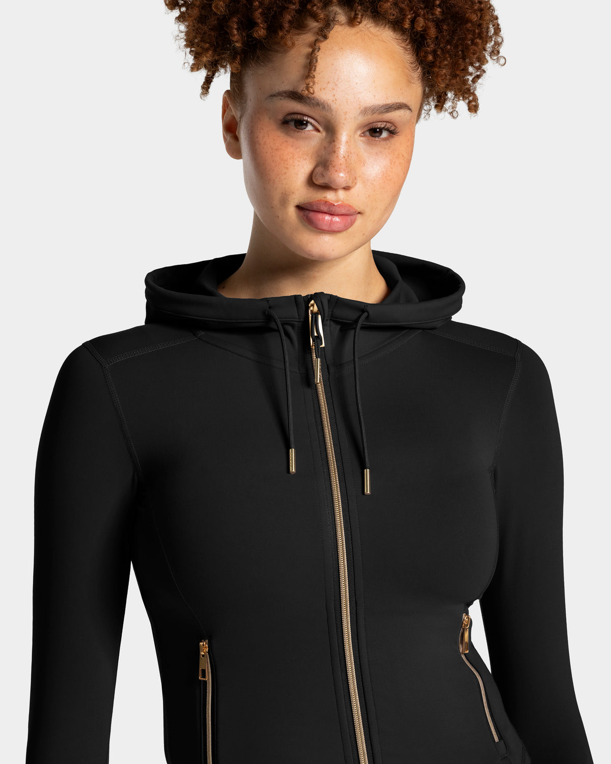 Allrounder Shaping Hooded Zip Jacket ‘Black - Gold’