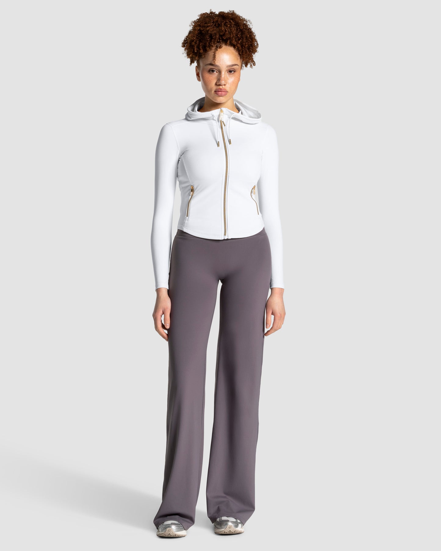 Giacca con cappuccio e zip Shaping Allrounder “Bianco - Gold"