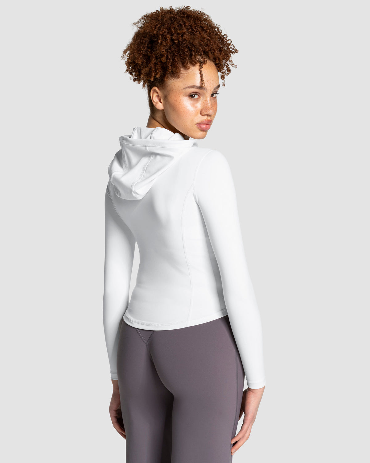 Allrounder Shaping Hooded Zip Jacket ‘White - Gold’