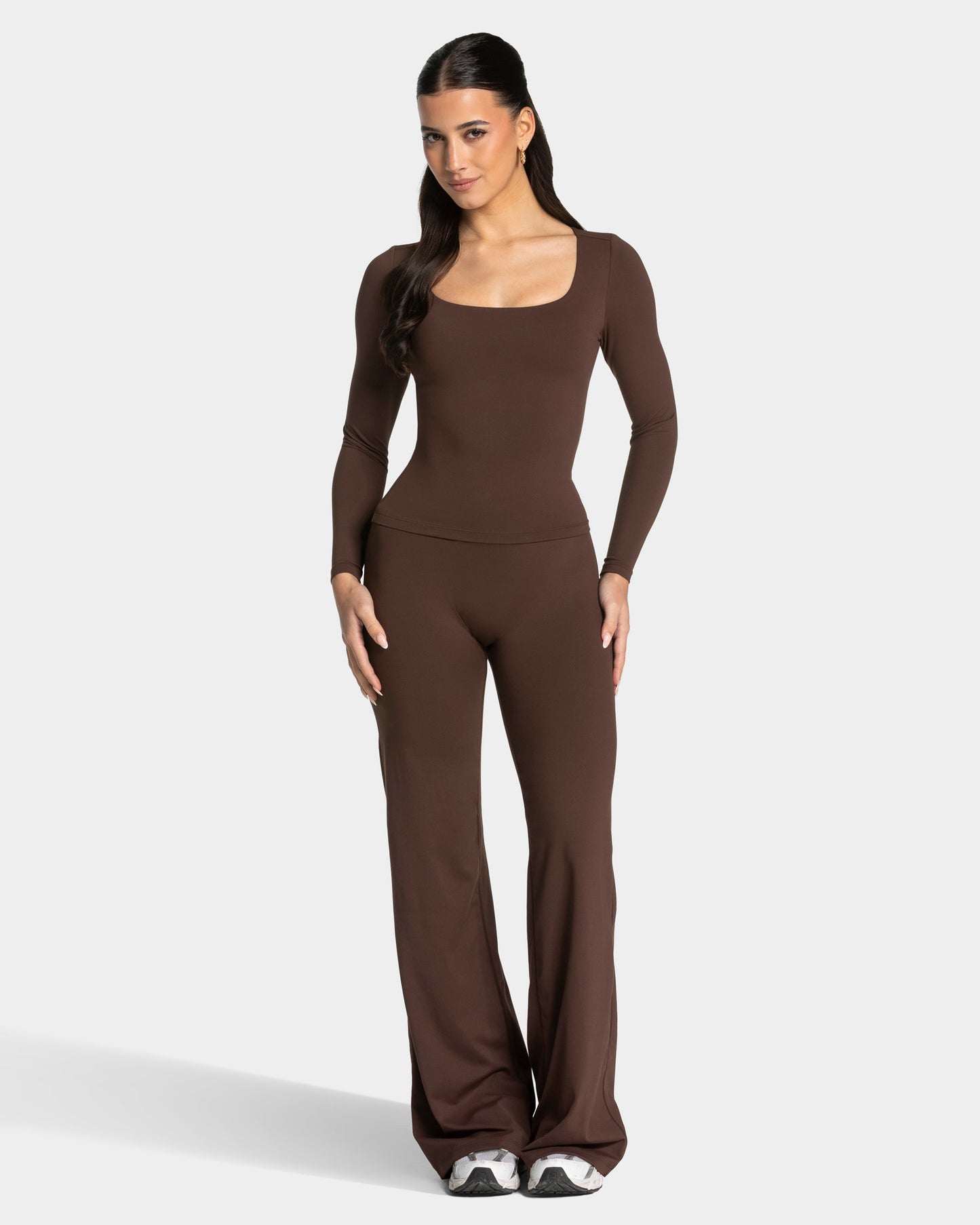 Koszulka z długim rękawem Allrounder „Espresso”