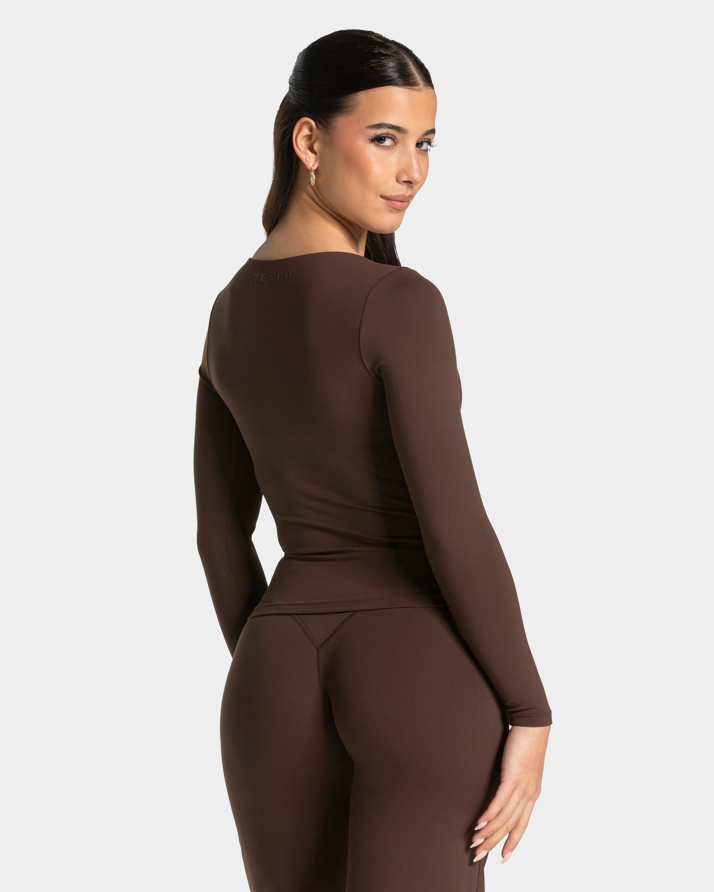 Koszulka z długim rękawem Allrounder „Espresso”