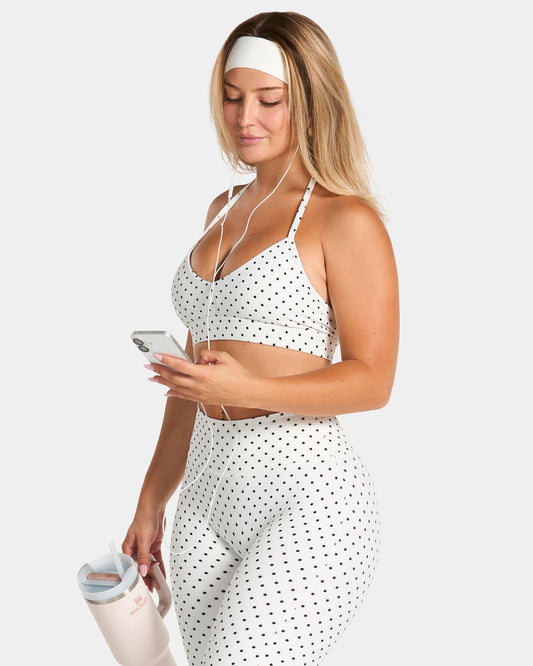 Allrounder Halterneck Bra ‘White Polka Dot’