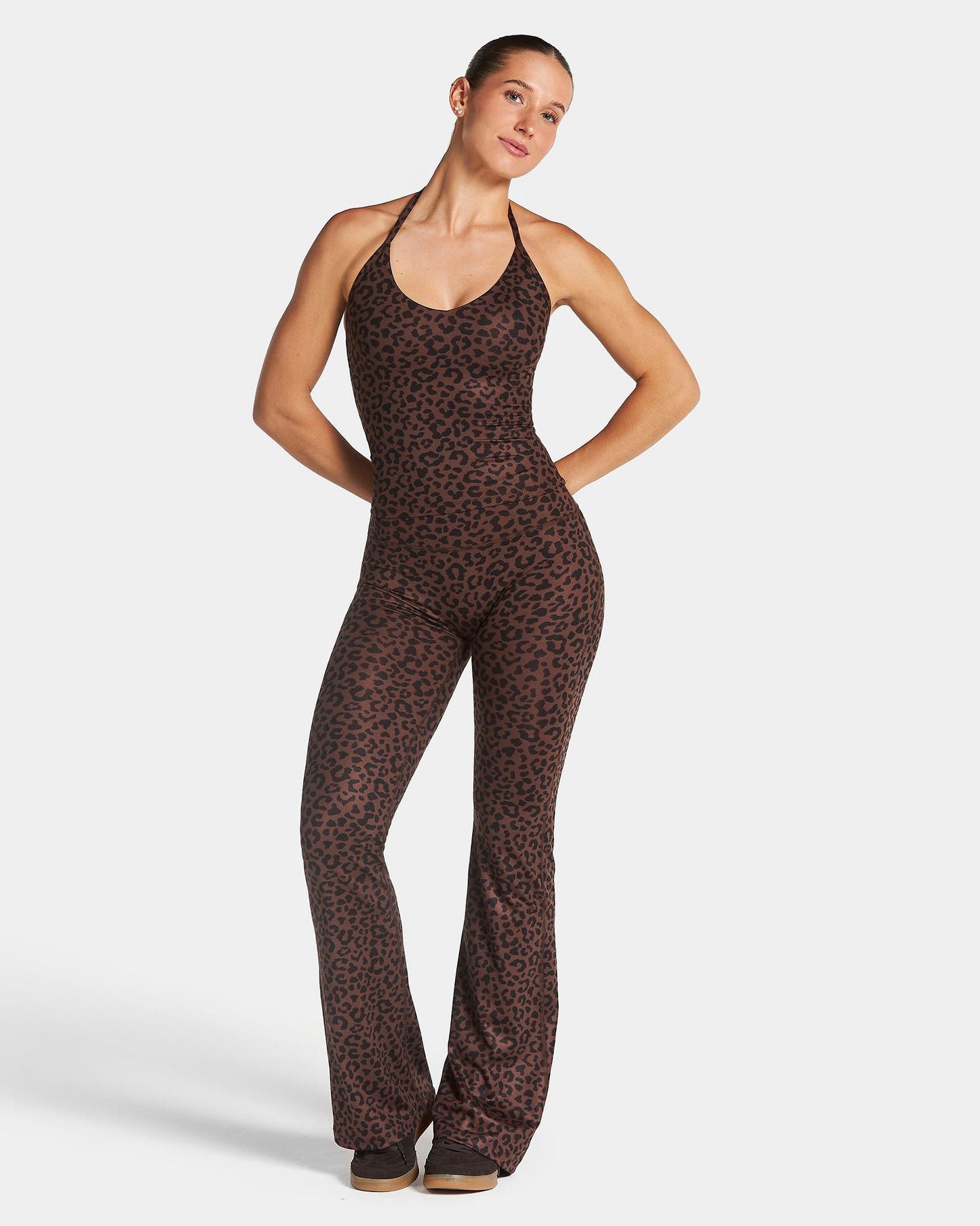 Allrounder Halterneck Cami Top ‘Walnut Leopard’