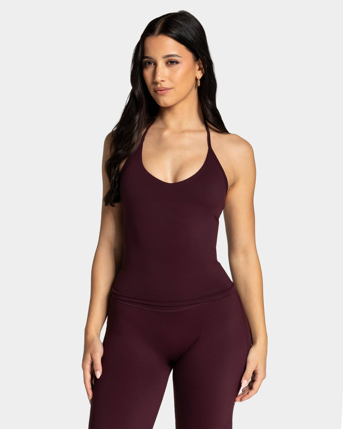 Top Allrounder Neckholder Cami „Merlot”