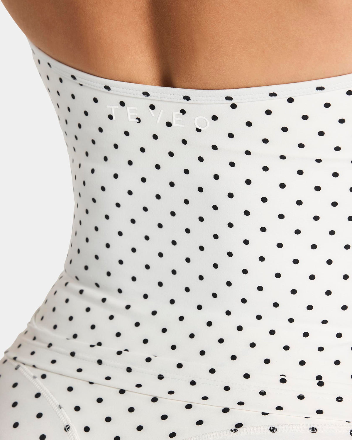 Top Cami Neckholder Allrounder "Pois su fondo bianco"
