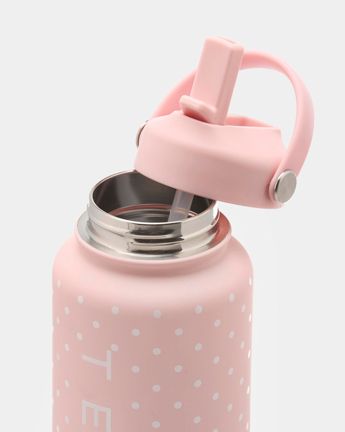 Borraccia "Pois su fondo rosa"