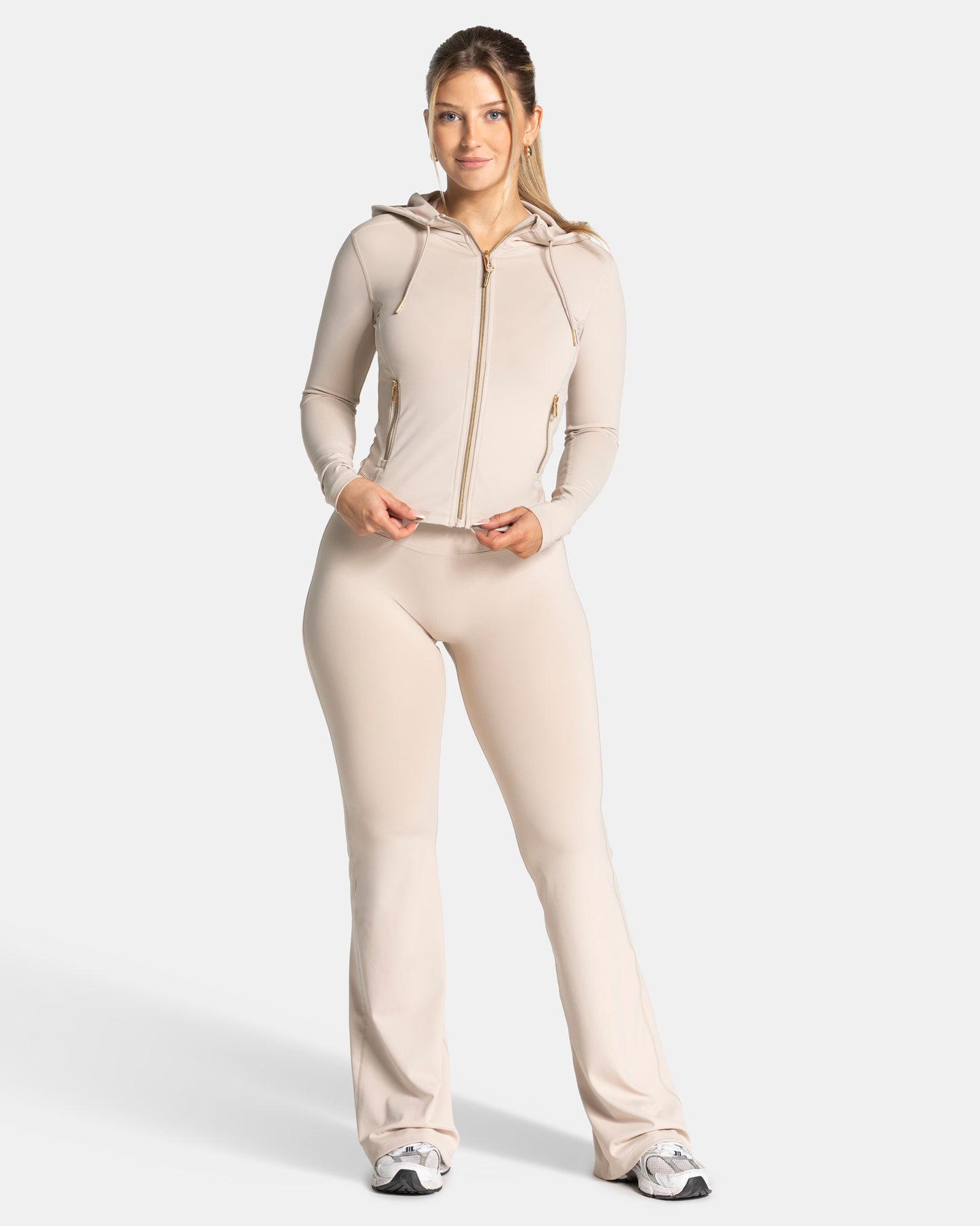 Giacca con cappuccio e zip Shaping Allrounder “Cream - Gold"