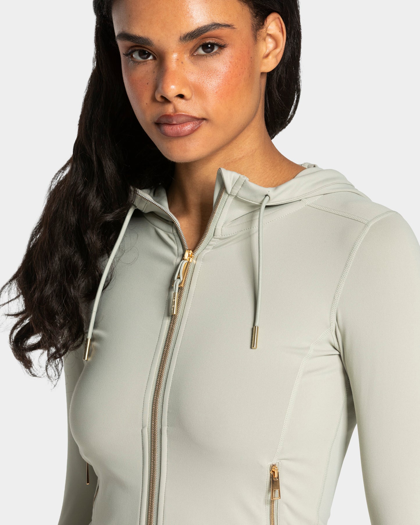 Allrounder Shaping Hooded Zip Jacket ‘Pistachio - Gold’