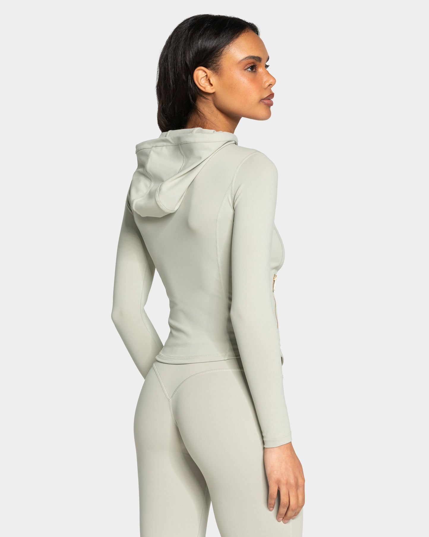 Allrounder Shaping Hooded Zip Jacket ‘Pistachio - Gold’