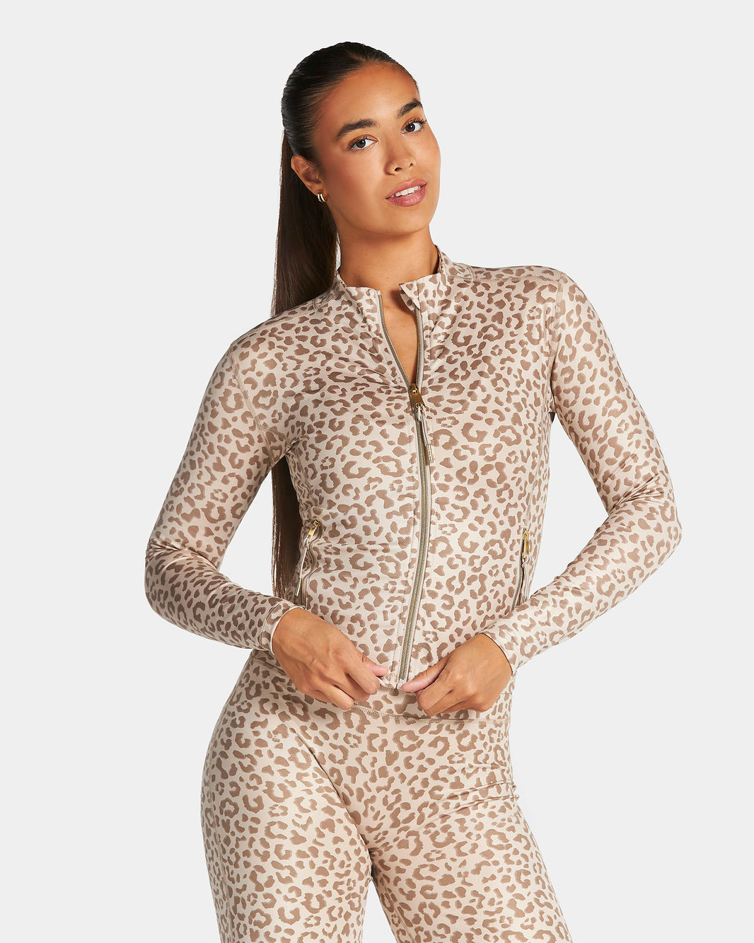 Allrounder Shaping Zip Jacket ‘Dune Leopard’