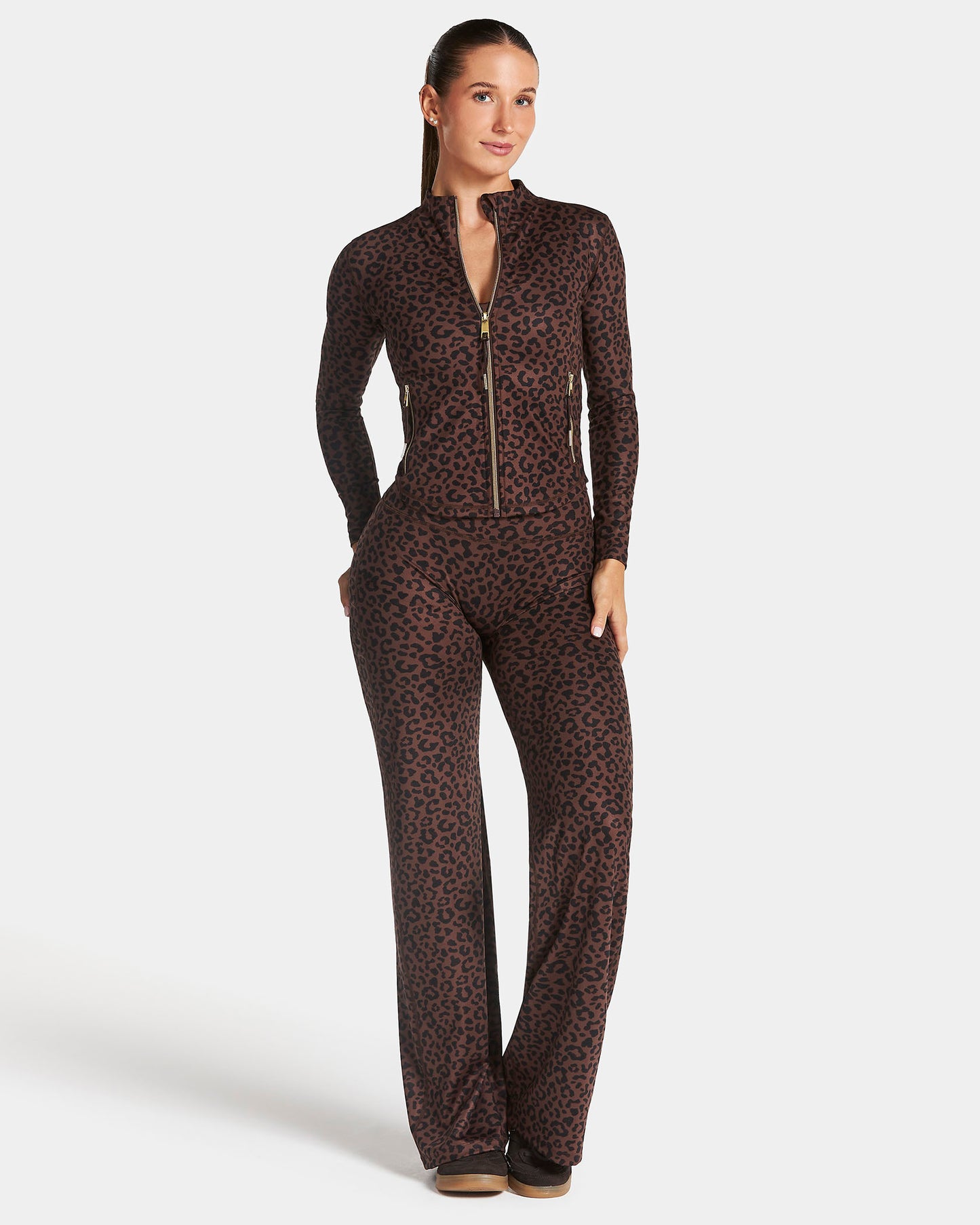 Allrounder Shaping Zip Jacket ‘Leopard walnut’
