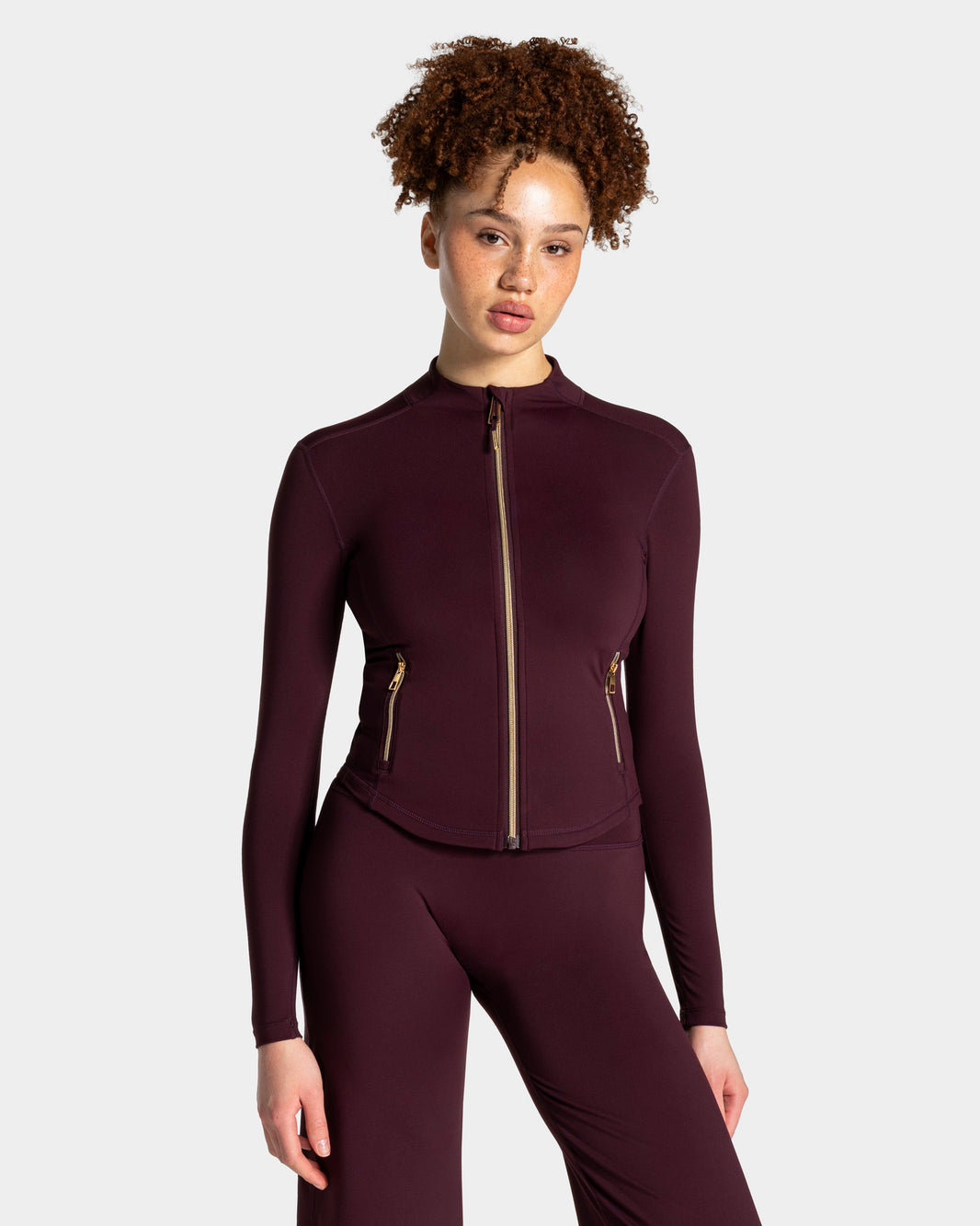 Chaqueta Allrounder Shaping Zip «merlot - dorado»