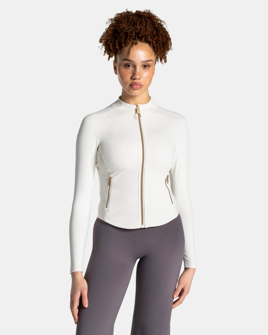 Giacca con zip Shaping Allrounder “Off White - Gold"