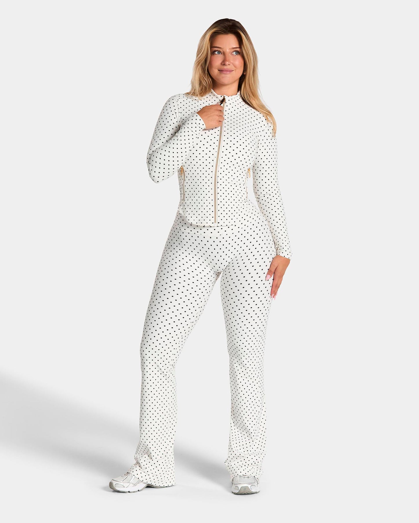 Allrounder Shaping Zip Jacket ‘White Polka Dot’